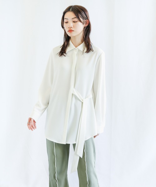 select MOCA（セレクトモカ）の「2022 SS センターラインスリットメローリブパンツ（その他パンツ・レディース・ブラック/オレンジ/グリーン/ライトパープル・FREE）」の18枚目の写真