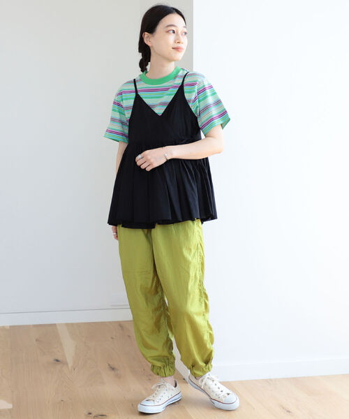 BEAMS BOY（ビームスボーイ）の「BEAMS BOY / ナイロン タフタ スポーツパンツ 22SS（その他パンツ・レディース・ピンク/ターコイズブルー/ライム・ONE SIZE）」の15枚目の写真