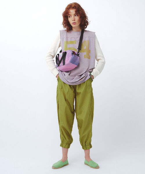 BEAMS BOY（ビームスボーイ）の「BEAMS BOY / ナイロン タフタ スポーツパンツ 22SS（その他パンツ・レディース・ピンク/ターコイズブルー/ライム・ONE SIZE）」の18枚目の写真