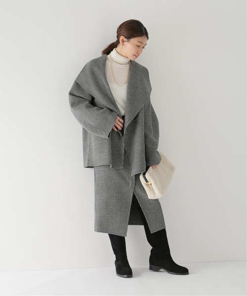 plage(プラージュ)の「Haundtooth over ジャケット◆(その他アウター・レディース・ブラック・38/36)」の2枚目の写真