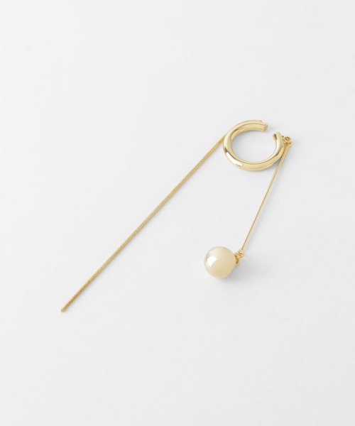 SMELLY(スメリー)の「スネークチェーンメタルボールイヤカフ(イヤーカフ・レディース・ゴールド・-)」の5枚目の写真