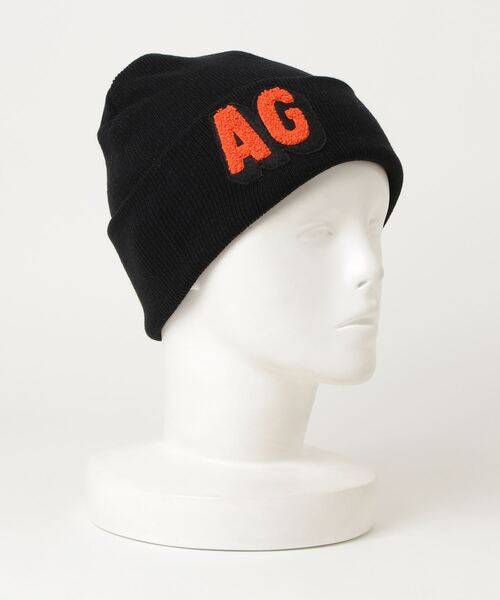 ACAPULCO GOLD（アカプルコゴールド）の「ACAPULCO GOLD / AG PATCH BEANIE（ニットキャップ/ビーニー・メンズ・ブラック/アーミー・ONE SIZE）」の2枚目の写真