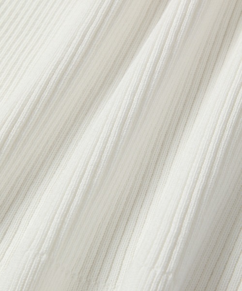 ADAM ET ROPE'（アダムエロペ）の「スクエアネックリブニットプルオーバー（ニット/セーター・レディース・ホワイト/ブラック・FREE）」の16枚目の写真