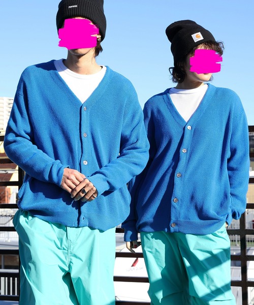 ８(eight)（エイト）の「12ゲージ畦編みニットカーディガン（カーディガン/ボレロ・メンズ・ブラック/ブルー/グリーン/ナチュラル/グリーン系その他/マスタード・MEDIUM/LARGE）」の5枚目の写真