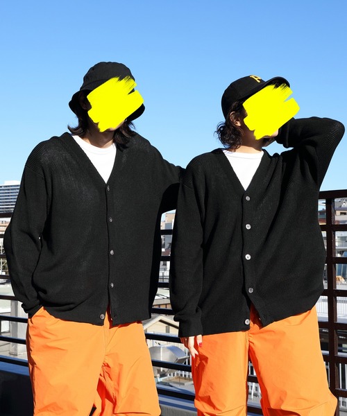 ８(eight)（エイト）の「12ゲージ畦編みニットカーディガン（カーディガン/ボレロ・メンズ・ブラック/ブルー/グリーン/ナチュラル/グリーン系その他/マスタード・MEDIUM/LARGE）」の2枚目の写真