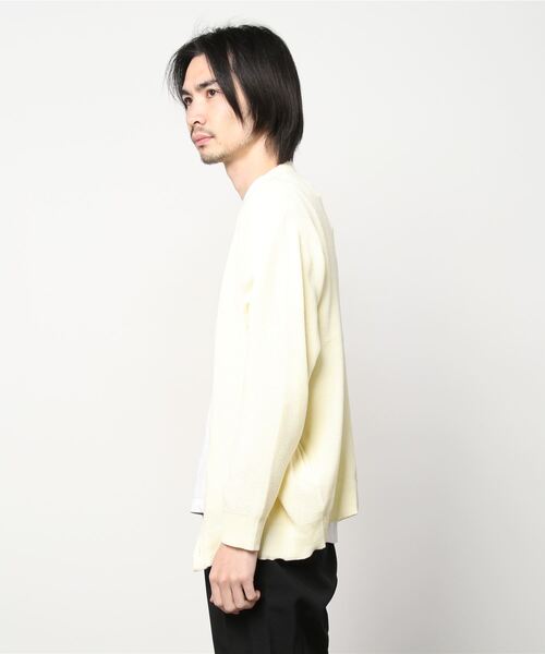 ８(eight)（エイト）の「12ゲージ畦編みニットカーディガン（カーディガン/ボレロ・メンズ・ブラック/ブルー/グリーン/ナチュラル/グリーン系その他/マスタード・MEDIUM/LARGE）」の7枚目の写真