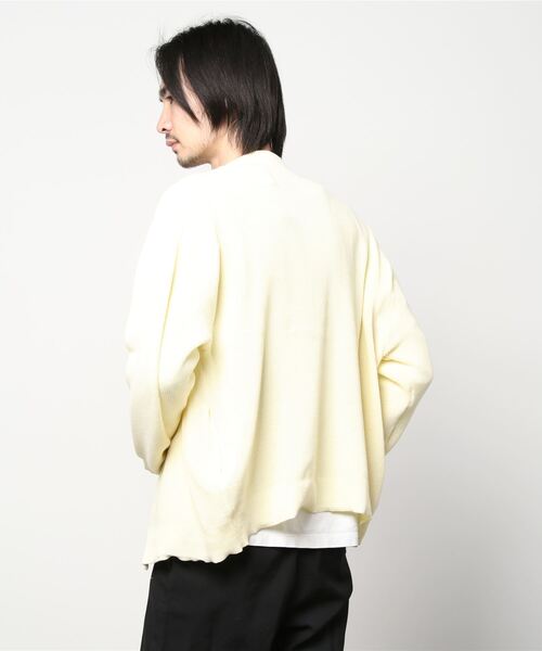 ８(eight)（エイト）の「12ゲージ畦編みニットカーディガン（カーディガン/ボレロ・メンズ・ブラック/ブルー/グリーン/ナチュラル/グリーン系その他/マスタード・MEDIUM/LARGE）」の8枚目の写真