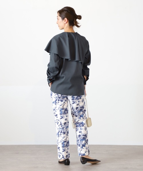 VERMEIL par iena アシンメトリーケープ風ブラウス VERMEIL par iena アシンメトリーケープ風ブラウス 2万 【公式通販】