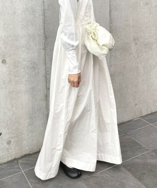 PERNA(ペルナ)の「ロングキャミワンピース(ワンピース・レディース・ホワイト/ブラック/カーキ・M/L)」の21枚目の写真