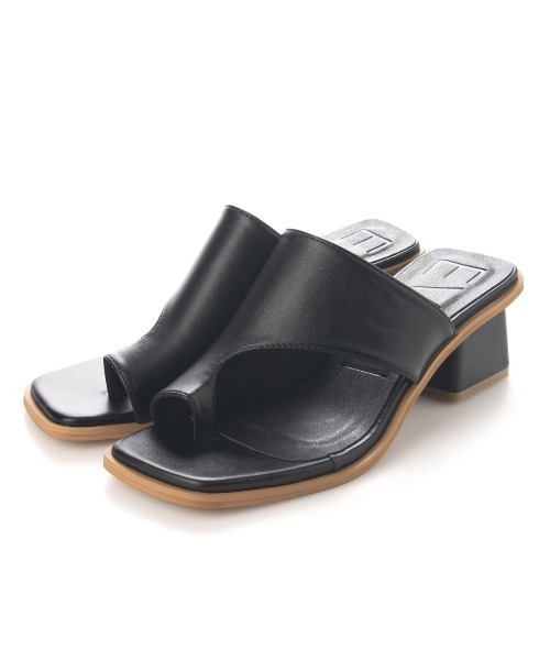 EVOL(イーボル)の「【EVOL】スクエアトングヒールサンダル IS9836(サンダル・レディース・ブラック/アイボリー/キャメル・LL/S/M/L)」の4枚目の写真