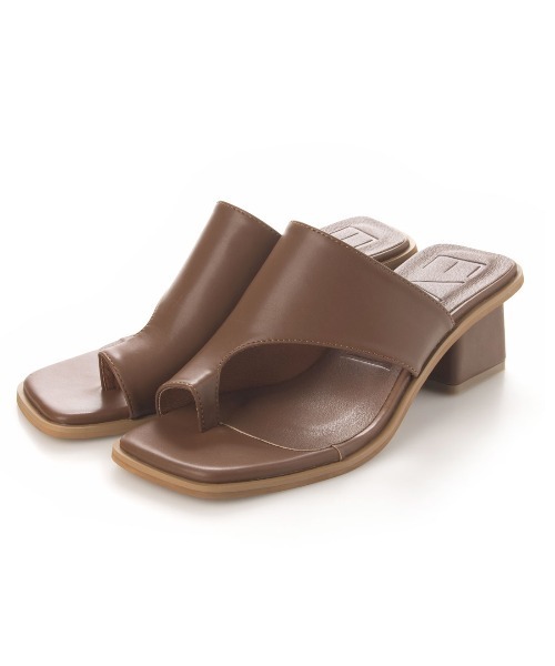 EVOL(イーボル)の「【EVOL】スクエアトングヒールサンダル IS9836(サンダル・レディース・ブラック/アイボリー/キャメル・LL/S/M/L)」の9枚目の写真