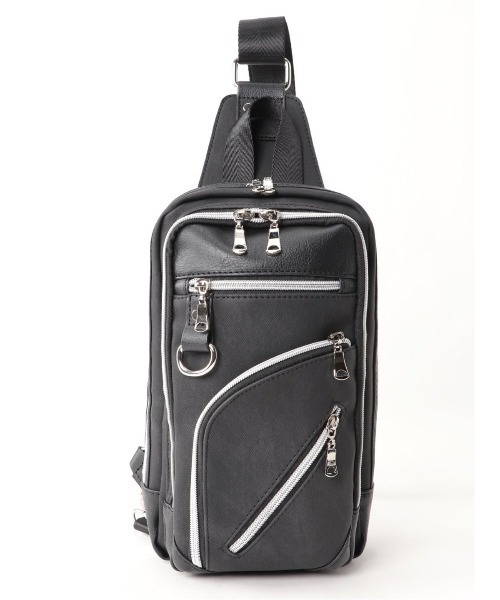 semantic design(セマンティックデザイン)の「セマンティックデザイン/semantic design デニム調 ボディーバッグ(ボディバッグ/ウエストポーチ・メンズ・ブラック/ブルー・FREE)」の1枚目の写真