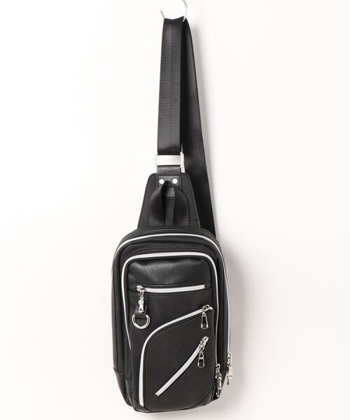 semantic design(セマンティックデザイン)の「セマンティックデザイン/semantic design デニム調 ボディーバッグ(ボディバッグ/ウエストポーチ・メンズ・ブラック/ブルー・FREE)」の12枚目の写真