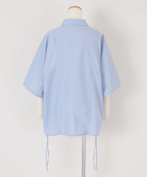 titivate（ティティベイト）の「ｻｲﾄﾞﾄﾞﾛｰｽﾄﾘﾝｸﾞｵｰﾊﾞｰｼｬﾂ（シャツ/ブラウス・レディース・オフホワイト/ピンク/イエロー/ライトブルー・FREE）」の21枚目の写真