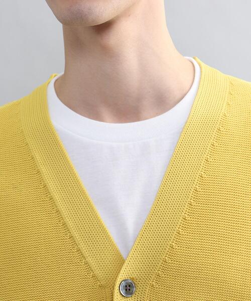 THE SHOP TK （ザ ショップ ティーケー ）の「◆【ビッグシルエット】ポリニットカーディガン（カーディガン/ボレロ・メンズ・ブラック/イエロー/ベージュ/ダークグリーン・04/02/03）」の21枚目の写真