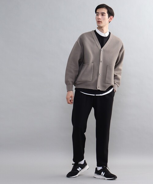 THE SHOP TK （ザ ショップ ティーケー ）の「◆【ビッグシルエット】ポリニットカーディガン（カーディガン/ボレロ・メンズ・ブラック/イエロー/ベージュ/ダークグリーン・04/02/03）」の17枚目の写真