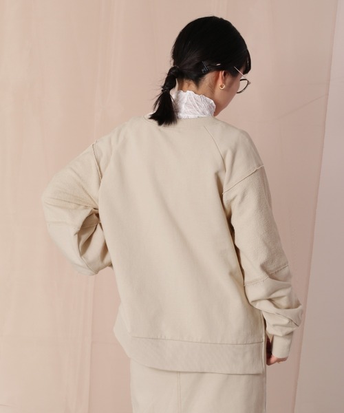 cepo（セポ）の「【SET ITEM】スウェット＋スカート ロゴシシュウセットアップ（ワンピース・レディース・ミント/ネイビー/ベージュ・M）」の11枚目の写真