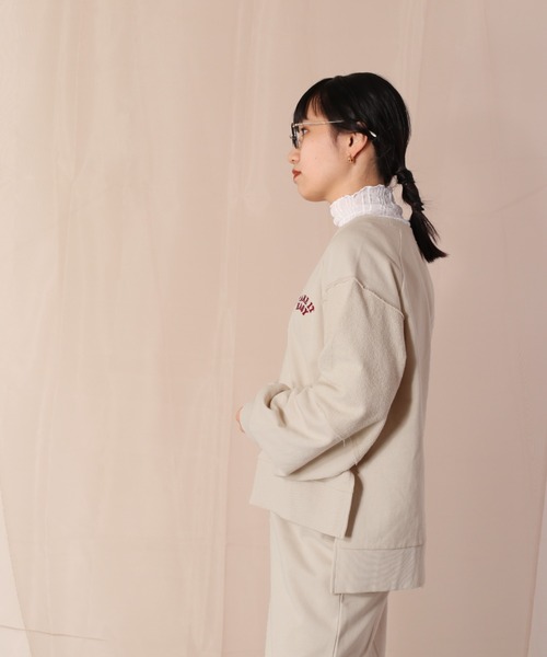 cepo（セポ）の「【SET ITEM】スウェット＋スカート ロゴシシュウセットアップ（ワンピース・レディース・ミント/ネイビー/ベージュ・M）」の10枚目の写真