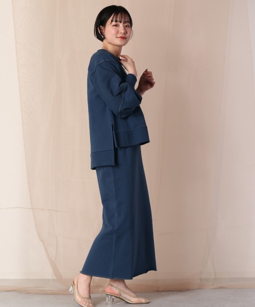 cepo（セポ）の「【SET ITEM】スウェット＋スカート ロゴシシュウセットアップ（ワンピース・レディース・ミント/ネイビー/ベージュ・M）」の21枚目の写真