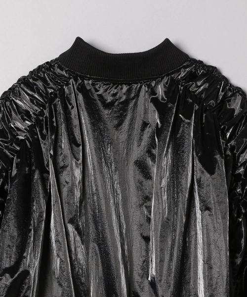 JEANASIS（ジーナシス）の「ソデギャザーショートMA-1/263870（MA-1・レディース・ホワイト/ブラック/ライトパープル・FREE）」の15枚目の写真