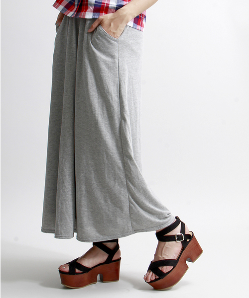 WEGO（ウィゴー）の「WEGO/カットマキシスカート（スカート・レディース・ホワイト系その他/ブラック/杢グレー/ブルー系その他/カーキ・FREE）」の3枚目の写真