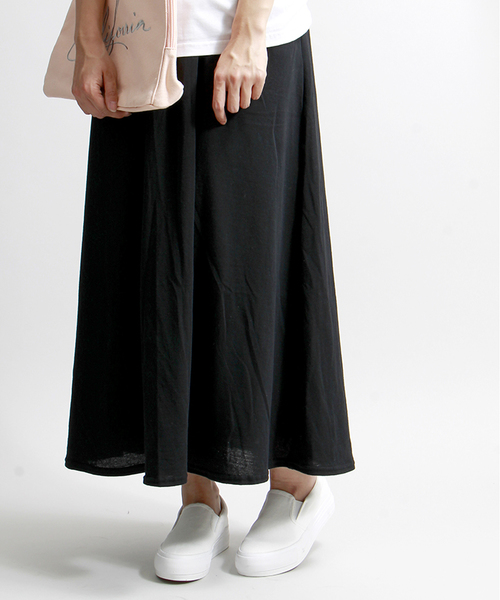 WEGO（ウィゴー）の「WEGO/カットマキシスカート（スカート・レディース・ホワイト系その他/ブラック/杢グレー/ブルー系その他/カーキ・FREE）」の2枚目の写真