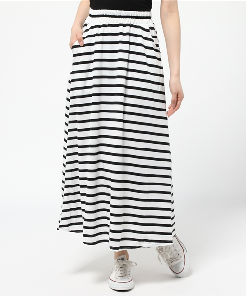 WEGO（ウィゴー）の「WEGO/カットマキシスカート（スカート・レディース・ホワイト系その他/ブラック/杢グレー/ブルー系その他/カーキ・FREE）」の6枚目の写真