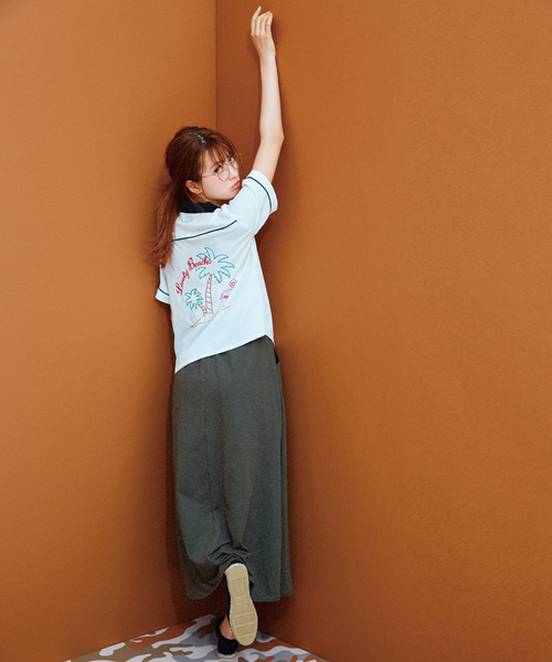 WEGO（ウィゴー）の「WEGO/カットマキシスカート（スカート・レディース・ホワイト系その他/ブラック/杢グレー/ブルー系その他/カーキ・FREE）」の19枚目の写真