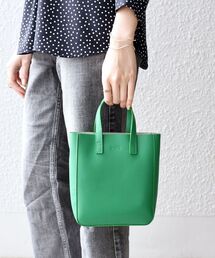 SHIPS | リサイクルレザー ポーチ付き 撥水 2WAY ミニトート ◇(トートバッグ)