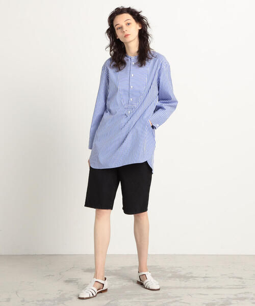 TOMORROWLAND （トゥモローランド）の「コットンデニム ハーフパンツ（その他パンツ・レディース・ライトブルー/ブラック・36/34/32）」の4枚目の写真