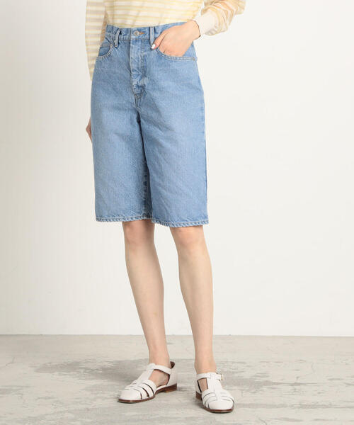 TOMORROWLAND （トゥモローランド）の「コットンデニム ハーフパンツ（その他パンツ・レディース・ライトブルー/ブラック・36/34/32）」の6枚目の写真