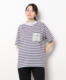KRIFF MAYER Lady's Collection | モックネックボーダーT(Tシャツ/カットソー)