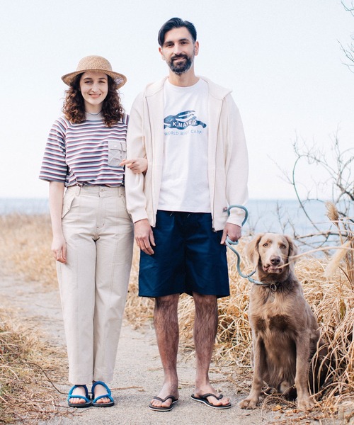 KRIFF MAYER Lady's Collection(クリフメイヤーレディースコレクション)の「モックネックボーダーT(Tシャツ/カットソー・レディース・イエロー/ブラウン/サックスブルー/グリーン・MEDIUM/LARGE)」の11枚目の写真