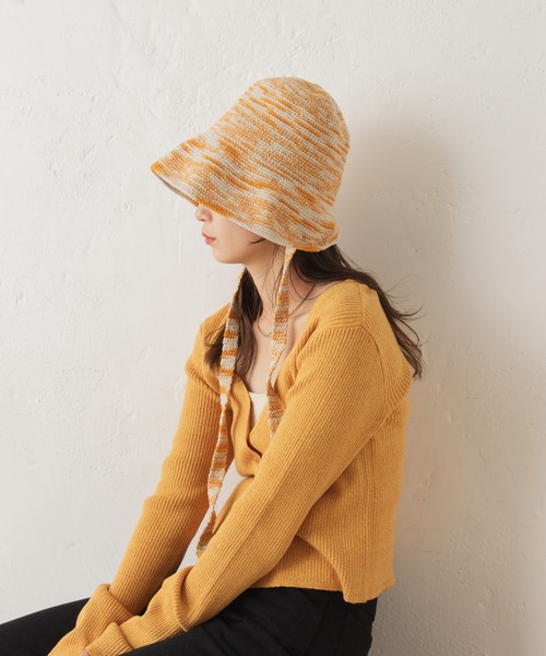 Kastane(カスタネ)の「サムホールMIXチビカーディガン(カーディガン/ボレロ・レディース・オレンジ/ブルー・FREE)」の6枚目の写真