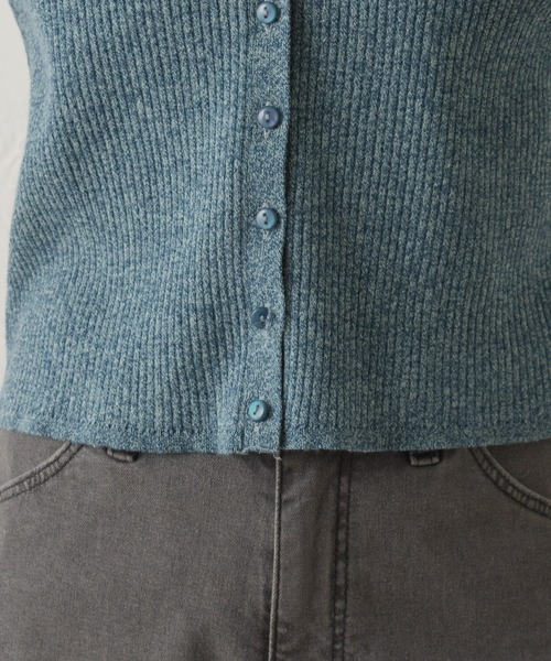 Kastane(カスタネ)の「サムホールMIXチビカーディガン(カーディガン/ボレロ・レディース・オレンジ/ブルー・FREE)」の14枚目の写真