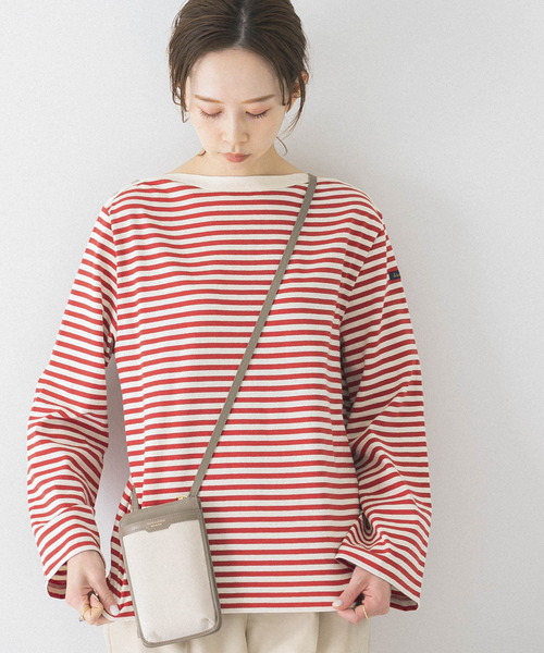 URBAN RESEARCH ROSSO WOMEN(アーバンリサーチ ロッソ)の「Le minor PATRICIA Boat/Neck Flare(Tシャツ/カットソー・レディース・ブラック系その他/レッド・SMALL)」の6枚目の写真