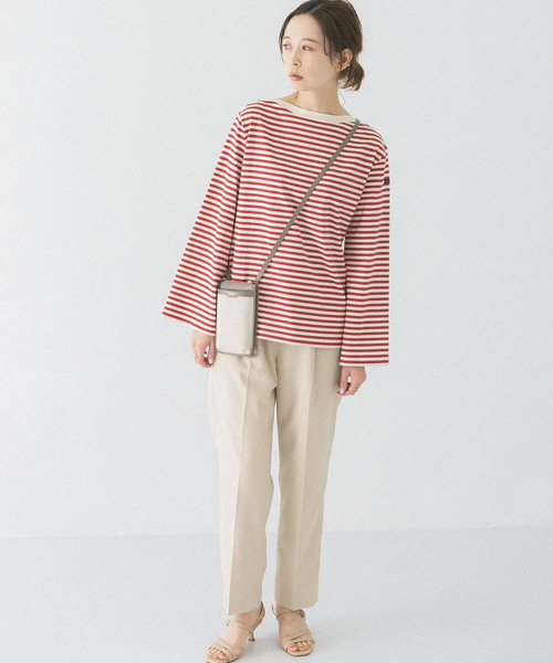 URBAN RESEARCH ROSSO WOMEN(アーバンリサーチ ロッソ)の「Le minor PATRICIA Boat/Neck Flare(Tシャツ/カットソー・レディース・ブラック系その他/レッド・SMALL)」の3枚目の写真