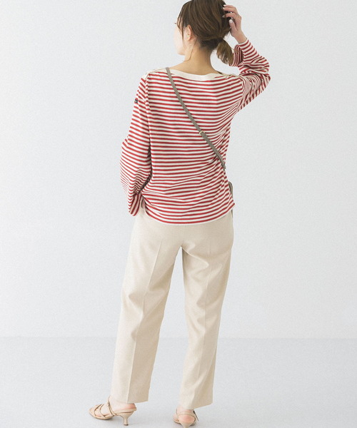 URBAN RESEARCH ROSSO WOMEN(アーバンリサーチ ロッソ)の「Le minor PATRICIA Boat/Neck Flare(Tシャツ/カットソー・レディース・ブラック系その他/レッド・SMALL)」の4枚目の写真