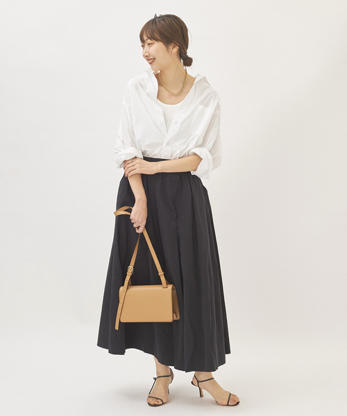 plage（プラージュ）の「麻混ウェザータックスカート◆（スカート・レディース・ホワイト/ブラック・38/36/34）」の16枚目の写真