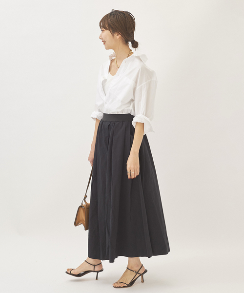 plage（プラージュ）の「麻混ウェザータックスカート◆（スカート・レディース・ホワイト/ブラック・38/36/34）」の17枚目の写真