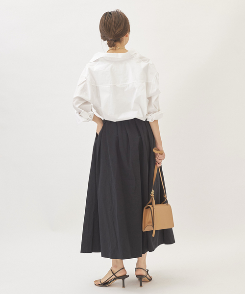 plage（プラージュ）の「麻混ウェザータックスカート◆（スカート・レディース・ホワイト/ブラック・38/36/34）」の22枚目の写真