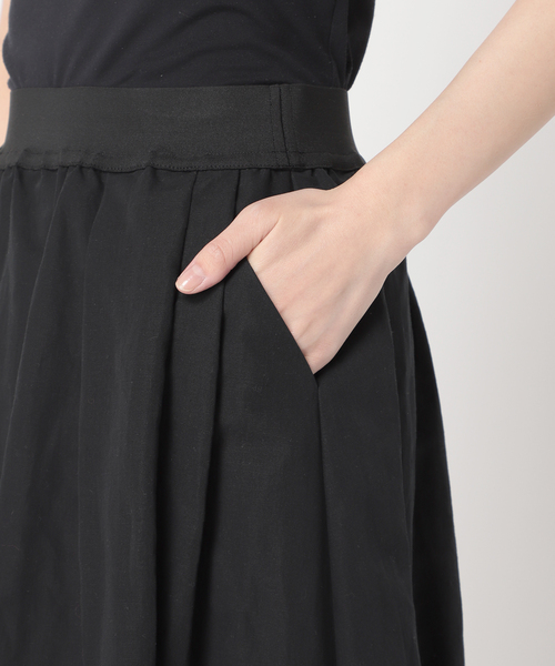 plage（プラージュ）の「麻混ウェザータックスカート◆（スカート・レディース・ホワイト/ブラック・38/36/34）」の8枚目の写真