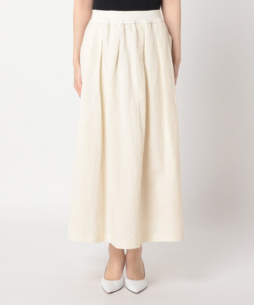 plage（プラージュ）の「麻混ウェザータックスカート◆（スカート・レディース・ホワイト/ブラック・38/36/34）」の13枚目の写真