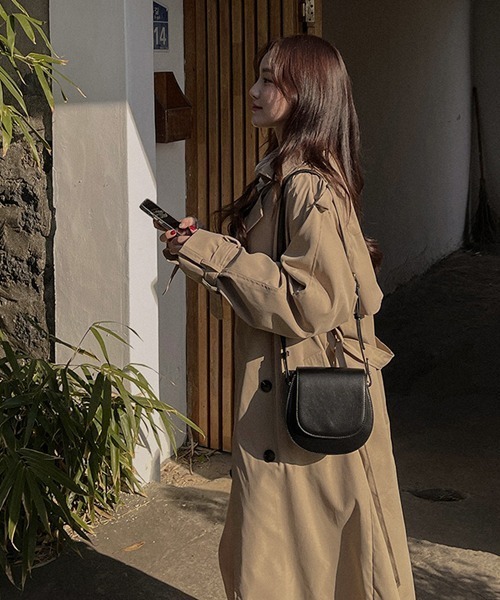 SONA(ソナ)の「SONYUNARA カラーネックトレンチコート(トレンチコート・レディース・ベージュ・FREE)」の4枚目の写真