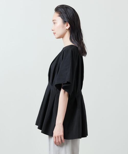 MARW UNITED ARROWS（マルゥ ユナイテッドアローズ）の「＜MARW UNITED ARROWS＞ 体型カバー ブラウス（シャツ/ブラウス・レディース・ブラック/ナチュラル・FREE）」の4枚目の写真