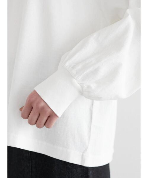 Green　Parks（グリーンパークス）の「ピグメントロゴプルオーバー（Tシャツ/カットソー・レディース・グリーン/グレー/オフホワイト・FREE）」の13枚目の写真