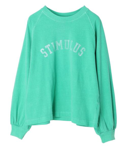 Green　Parks（グリーンパークス）の「ピグメントロゴプルオーバー（Tシャツ/カットソー・レディース・グリーン/グレー/オフホワイト・FREE）」の18枚目の写真