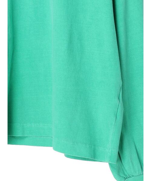 Green　Parks（グリーンパークス）の「ピグメントロゴプルオーバー（Tシャツ/カットソー・レディース・グリーン/グレー/オフホワイト・FREE）」の14枚目の写真