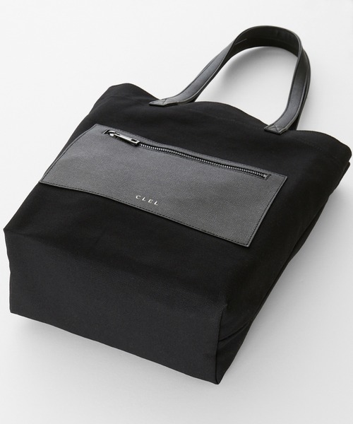 CLEL（クレイル）の「【CLEL】Canvas Tote Bag / キャンバストートバッグ（トートバッグ・メンズ・ブラック/オフホワイト/グレー/ベージュ・FREE）」の19枚目の写真
