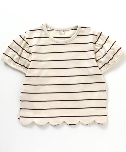 apres les cours(アプレレクール)の「パフ袖スカラップTシャツ(Tシャツ/カットソー・キッズ・ドット/アイボリー/ピンク/ブルー/その他2/イエロー・100/130/140/110/80/90/120)」の5枚目の写真